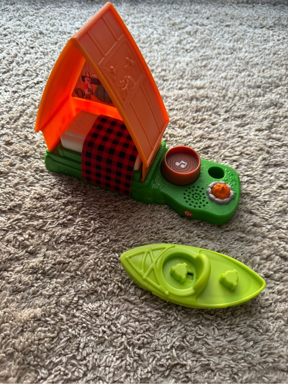 Fisher-Price Camping Cabin & Canoe Musical Light-Up Pretend Play Toy